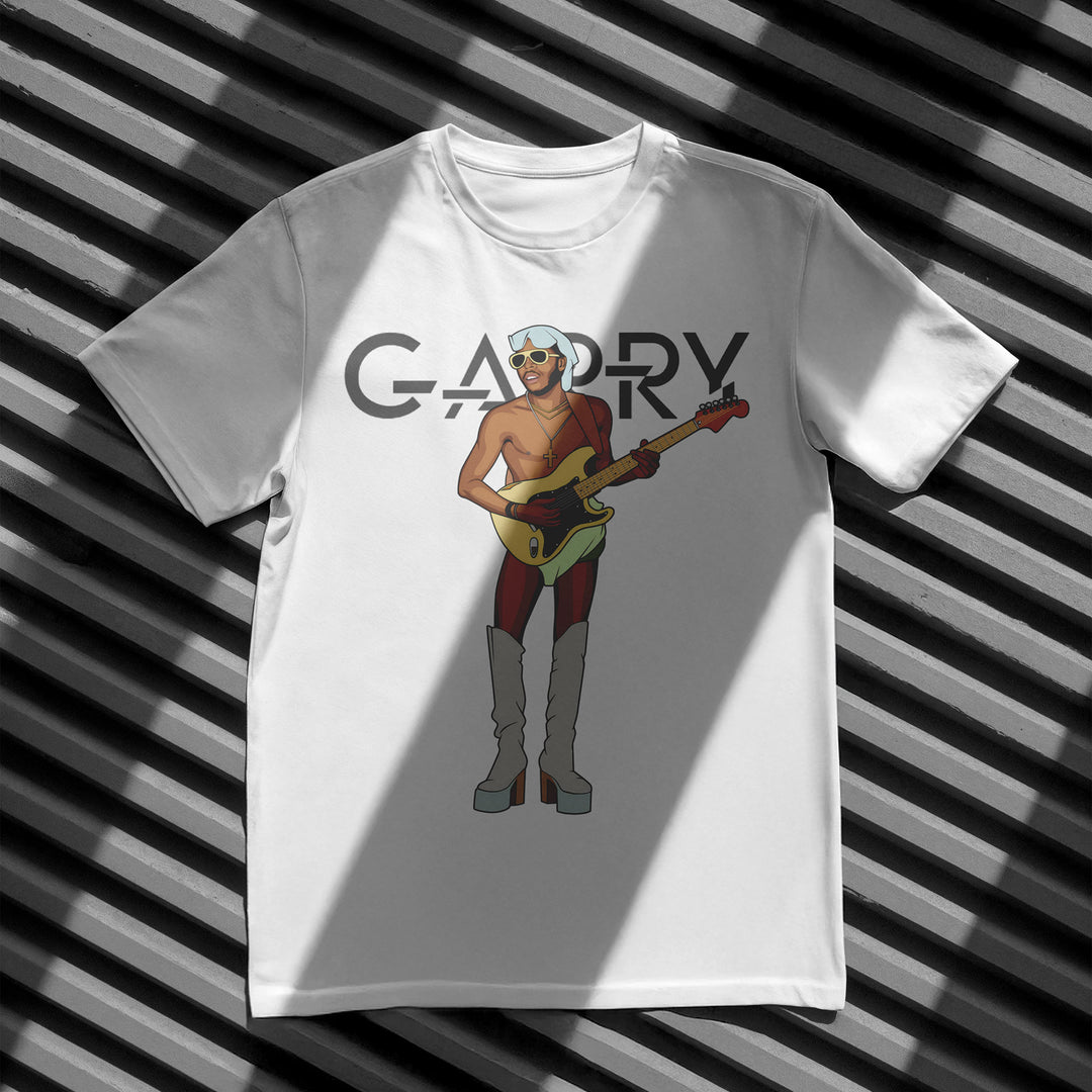 GARRY SHIDER Hand-Drawn Funk/P-Funk Portrait Tee