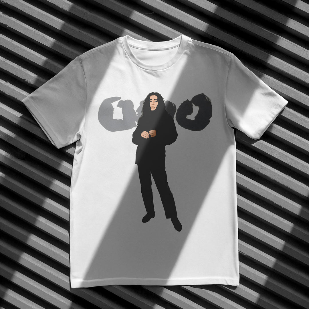 YOKO ONO Hand-Drawn Conceptual Art Portrait Tee