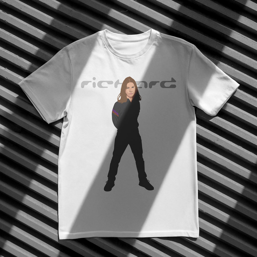 RICHARD JAMES Hand-Drawn Electronic/IDM Portrait Tee