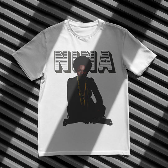 SIMONE Hand-Drawn Soul/Jazz Portrait Tee