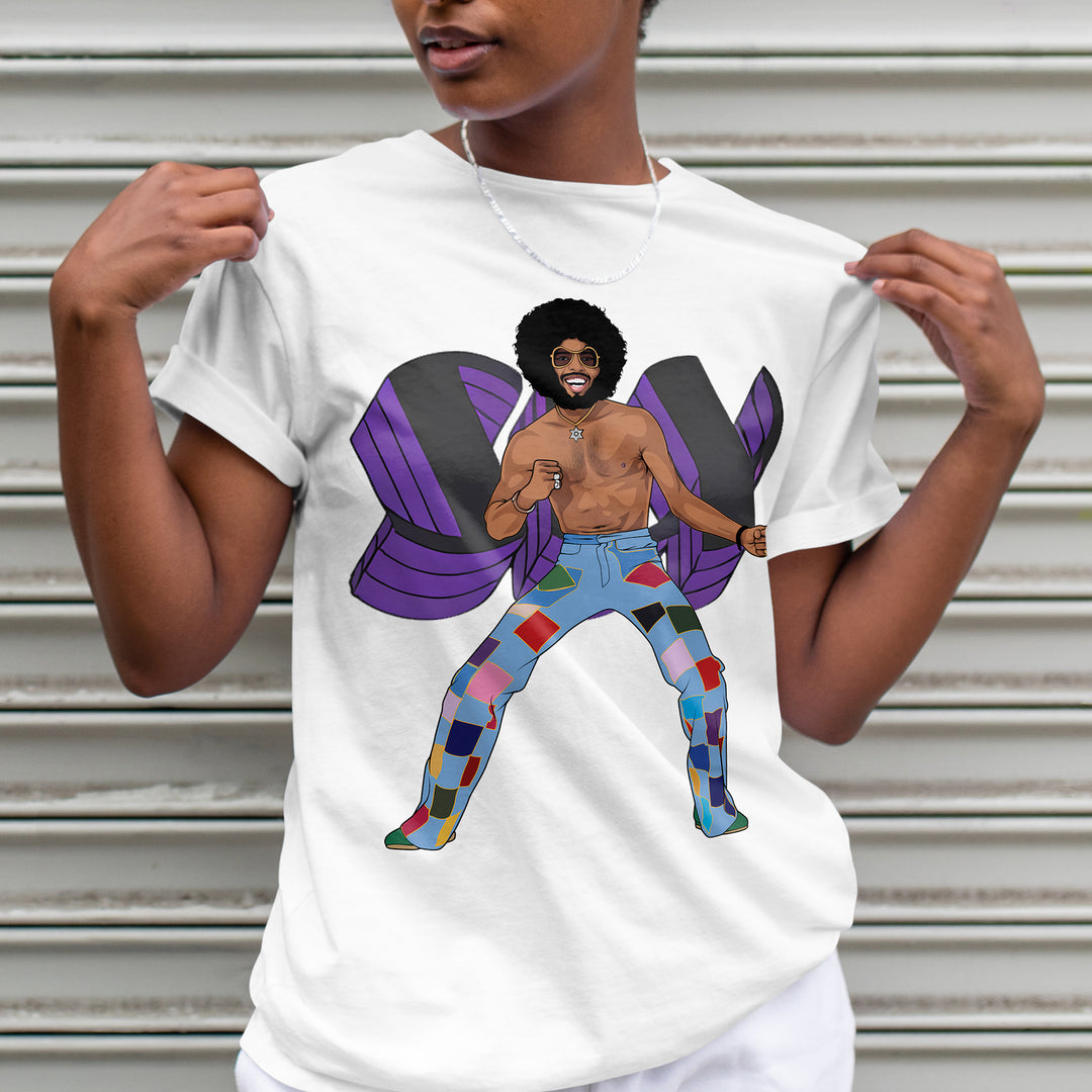 SLY STONE Hand-Drawn Funk/Soul Portrait Tee