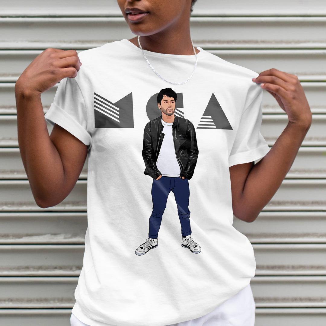 ADAM YAUCH (MCA) Hand-Drawn Hip-Hop/Alt Portrait Tee