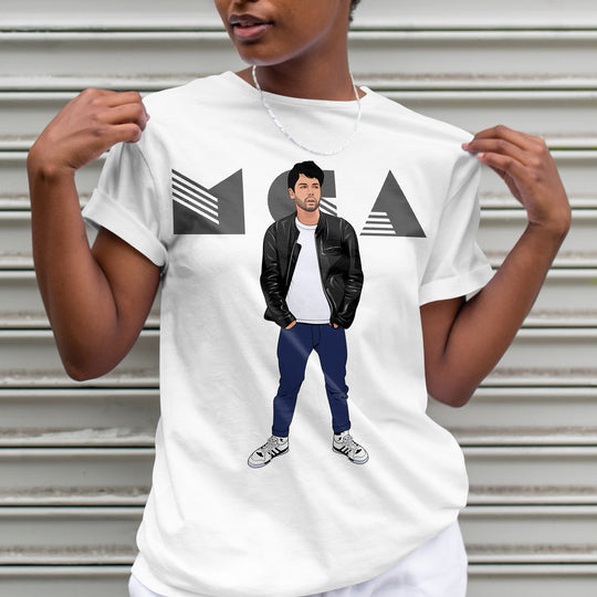 ADAM YAUCH (MCA) Hand-Drawn Hip-Hop/Alt Portrait Tee