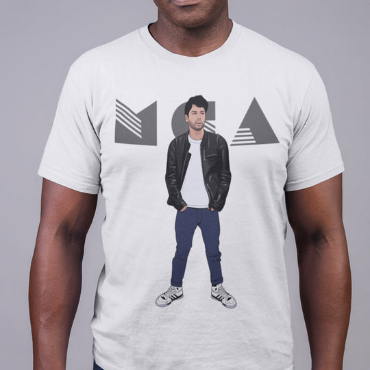 ADAM YAUCH (MCA) Hand-Drawn Hip-Hop/Alt Portrait Tee