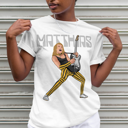 MATTHIAS JABS Hand-Drawn Hard Rock Portrait Tee