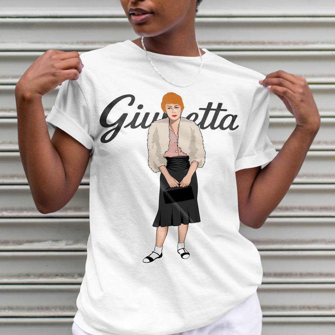 GIULIETTA MASINA Hand-Drawn Classic Cinema Portrait Tee