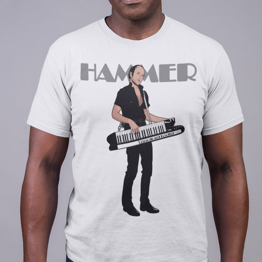 JAN HAMMER Hand-Drawn Synth/Fusion Portrait Tee