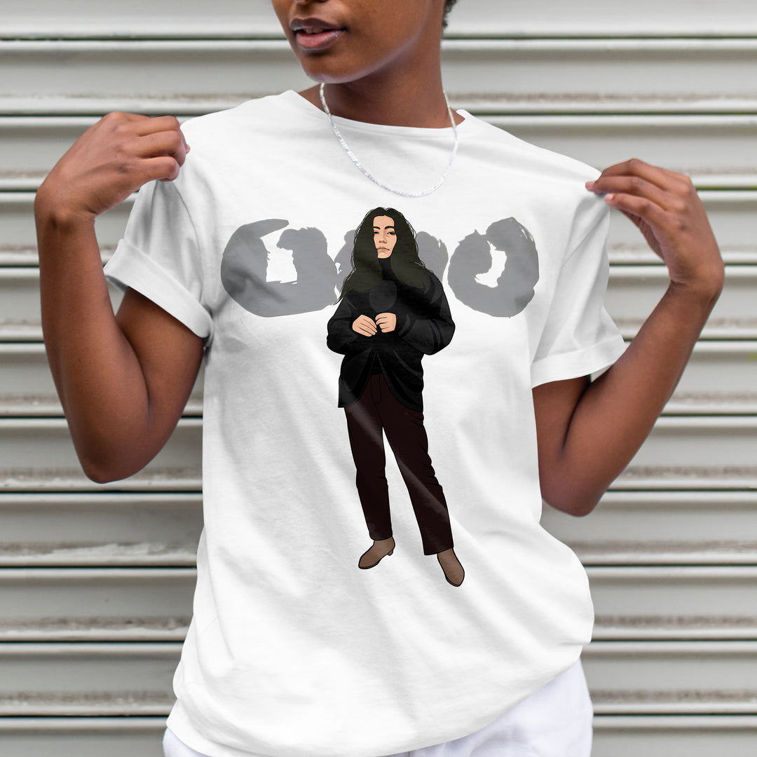 YOKO ONO Hand-Drawn Conceptual Art Portrait Tee