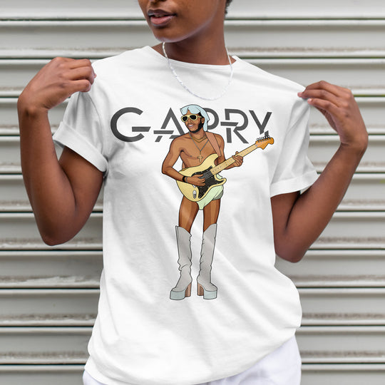 GARRY SHIDER Hand-Drawn Funk/P-Funk Portrait Tee