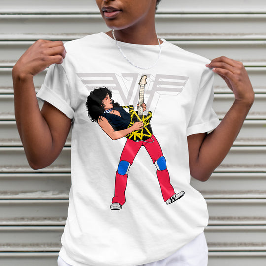 EVH V2 Hand-Drawn Rock Guitar Portrait Tee