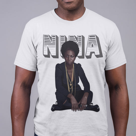 SIMONE Hand-Drawn Soul/Jazz Portrait Tee