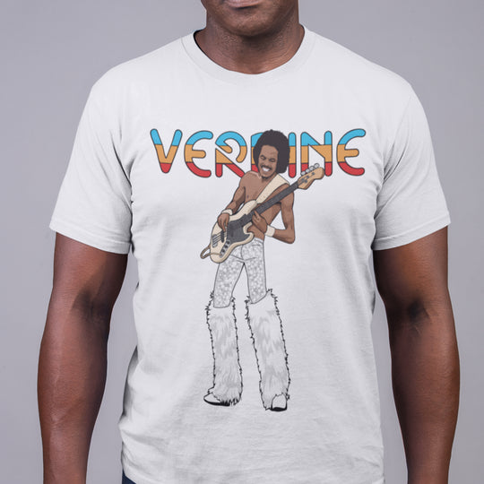 VERDINE WHITE Hand-Drawn Funk/Bass Portrait Tee