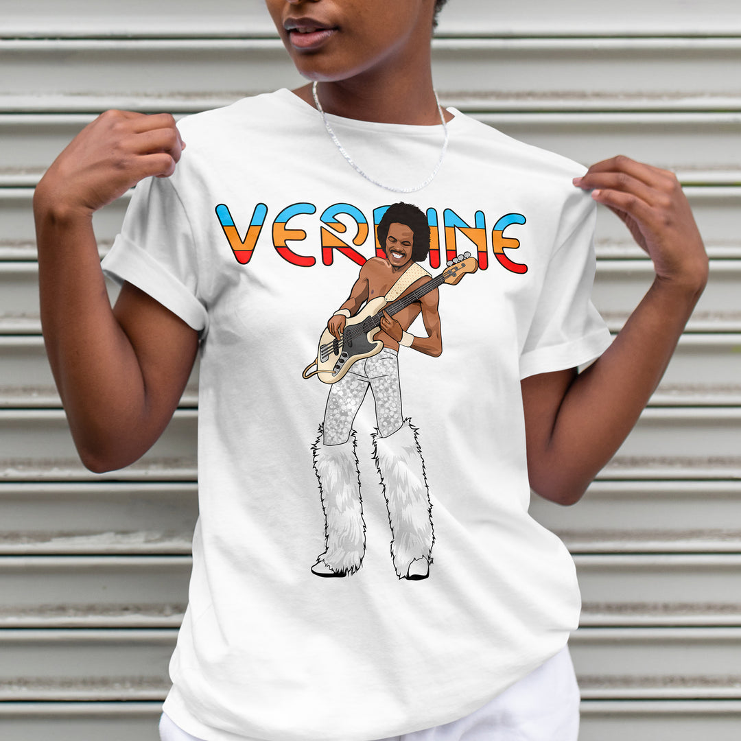 VERDINE WHITE Hand-Drawn Funk/Bass Portrait Tee