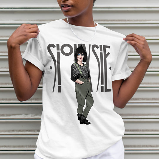 SIOUXSIE Hand-Drawn Post-Punk Portrait Tee