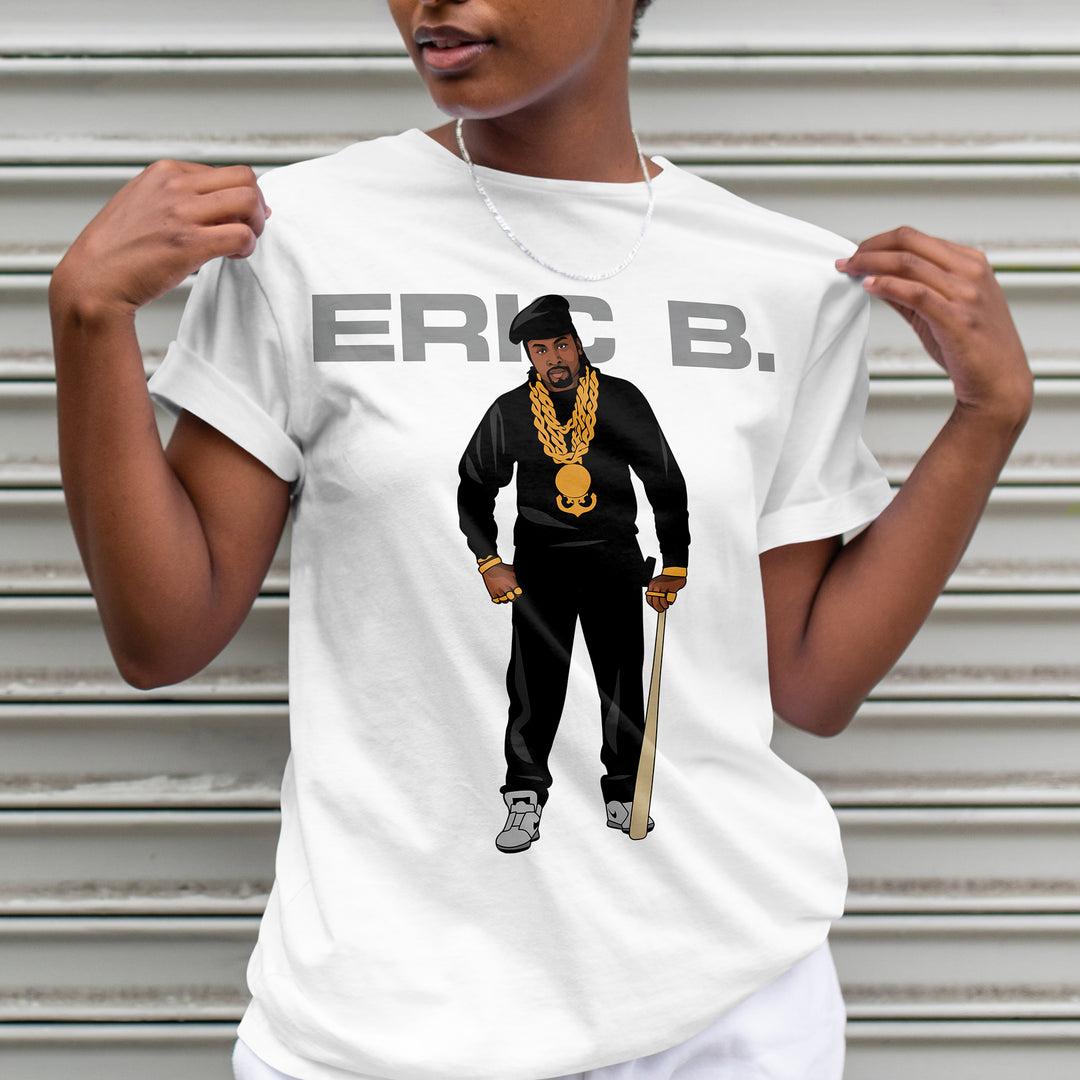 ERIC B Hand-Drawn Hip-Hop Pioneer Portrait Tee