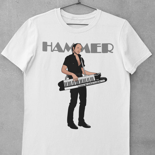 JAN HAMMER Hand-Drawn Synth/Fusion Portrait Tee