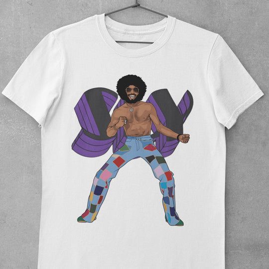 SLY STONE Hand-Drawn Funk/Soul Portrait Tee