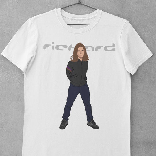 RICHARD JAMES Hand-Drawn Electronic/IDM Portrait Tee