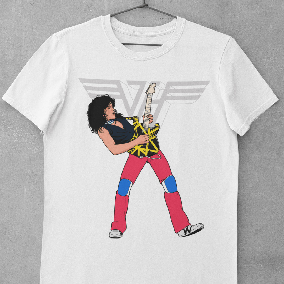 EVH V2 Hand-Drawn Rock Guitar Portrait Tee