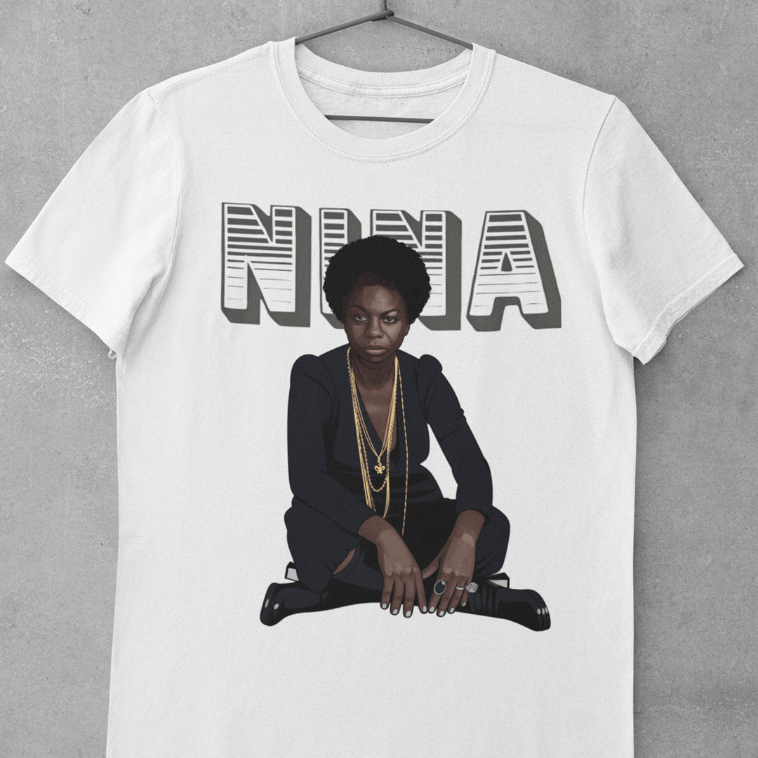 SIMONE Hand-Drawn Soul/Jazz Portrait Tee