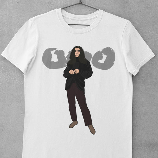 YOKO ONO Hand-Drawn Conceptual Art Portrait Tee