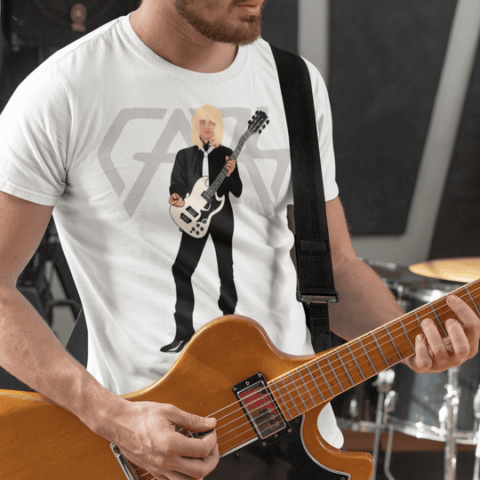 BEN ORR Hand-Drawn New Wave/Pop-Rock Portrait Tee