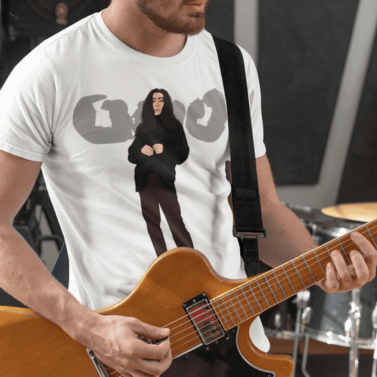 YOKO ONO Hand-Drawn Conceptual Art Portrait Tee