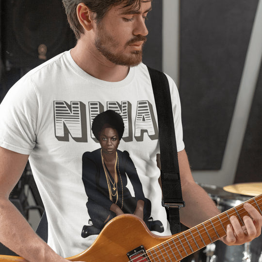 SIMONE Hand-Drawn Soul/Jazz Portrait Tee