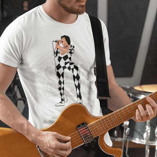 MERCURY Hand-Drawn Rock/Soul-Power Portrait Tee