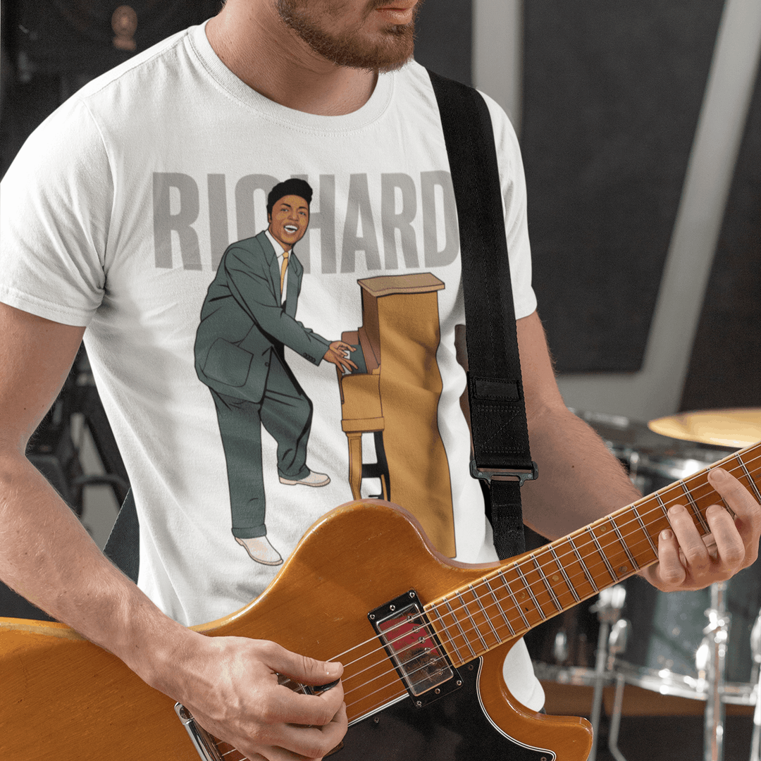 LITTLE RICHARD Hand-Drawn Rock ’n’ Roll Portrait Tee