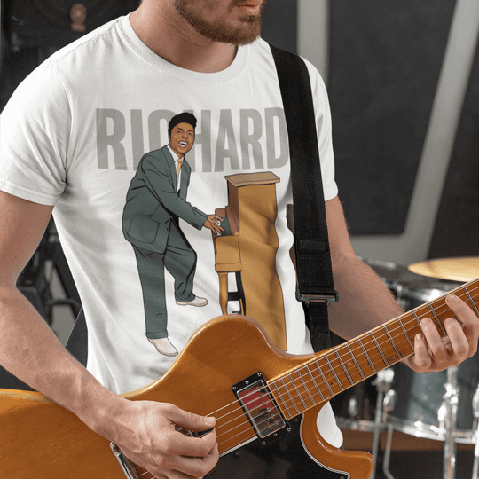 LITTLE RICHARD Hand-Drawn Rock ’n’ Roll Portrait Tee
