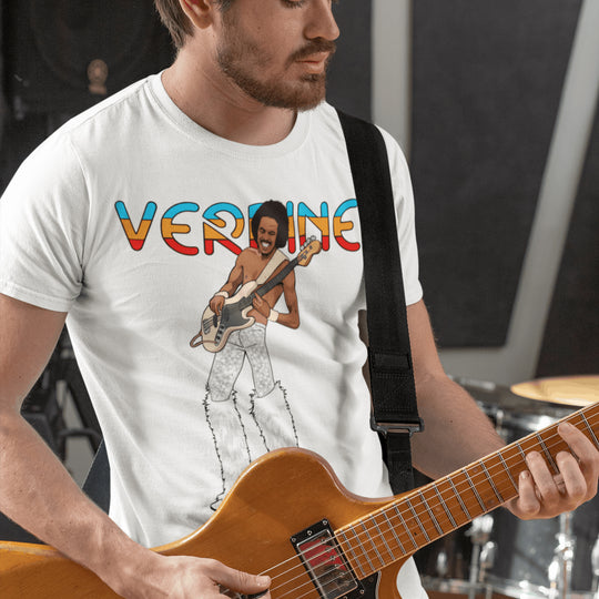 VERDINE WHITE Hand-Drawn Funk/Bass Portrait Tee