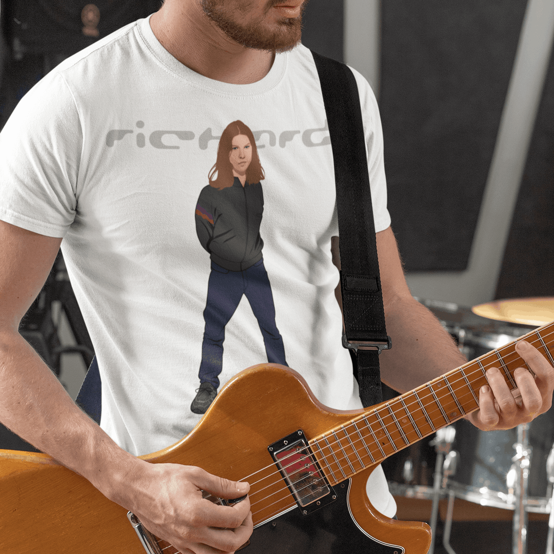 RICHARD JAMES Hand-Drawn Electronic/IDM Portrait Tee