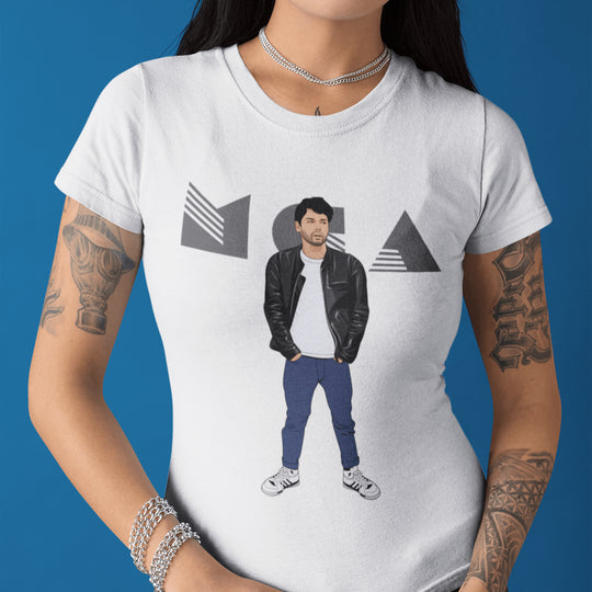 ADAM YAUCH (MCA) Hand-Drawn Hip-Hop/Alt Portrait Tee