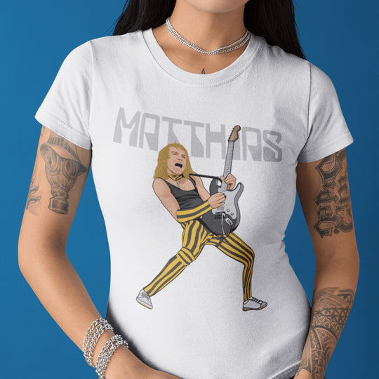 MATTHIAS JABS Hand-Drawn Hard Rock Portrait Tee