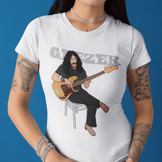 GEEZER BUTLER Hand-Drawn Heavy Bass Portrait Tee