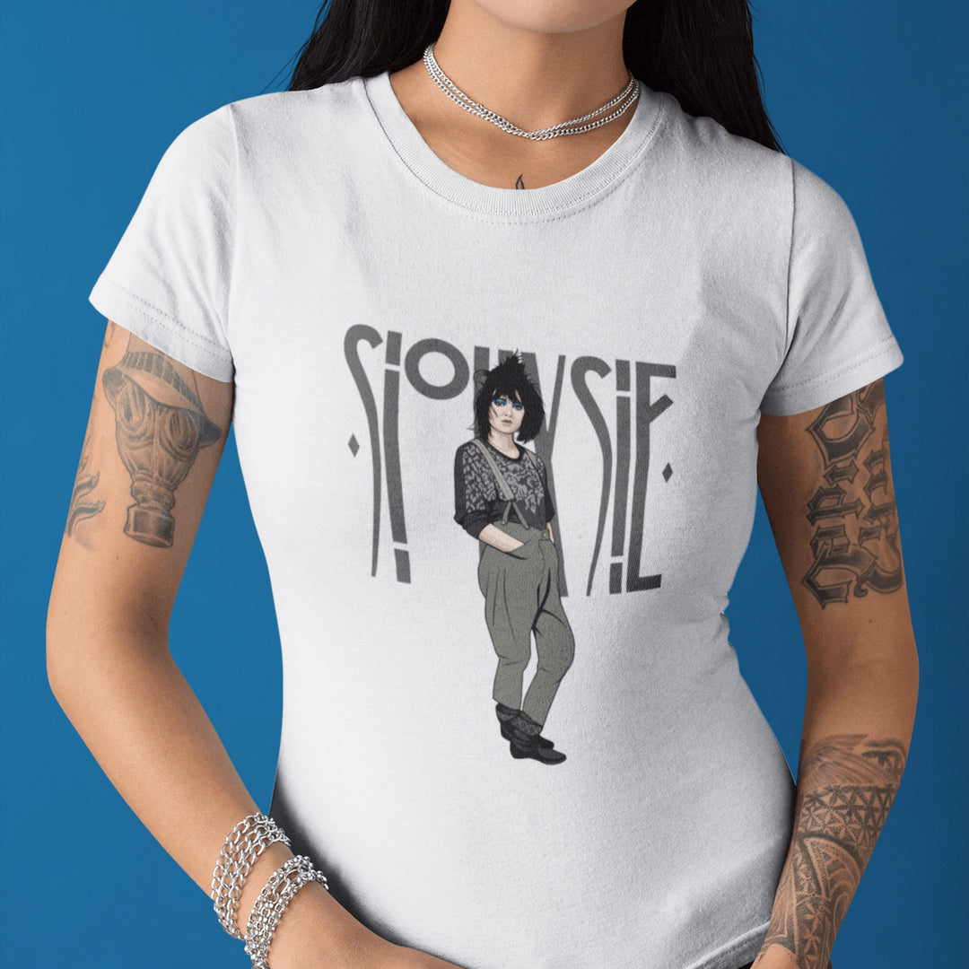 SIOUXSIE Hand-Drawn Post-Punk Portrait Tee