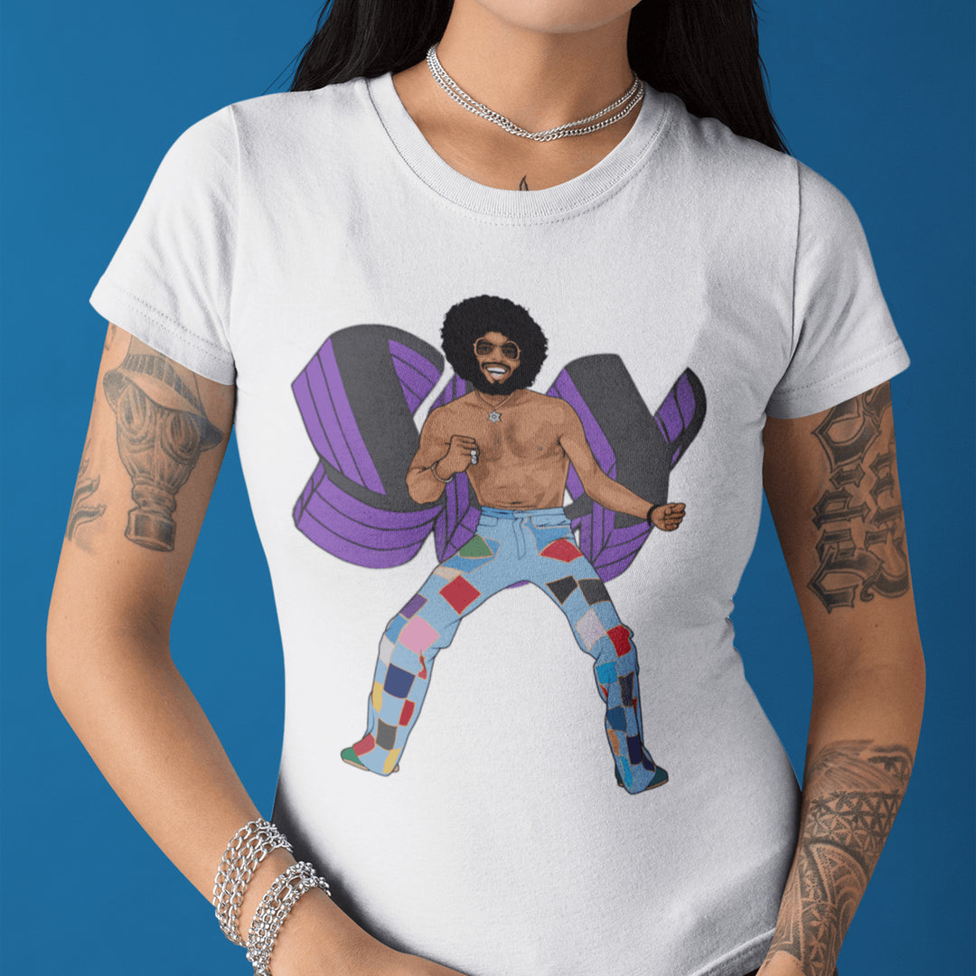 SLY STONE Hand-Drawn Funk/Soul Portrait Tee