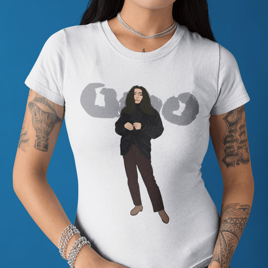 YOKO ONO Hand-Drawn Conceptual Art Portrait Tee