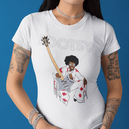 BOOTSY Hand-Drawn Funk Bass Portrait Tee