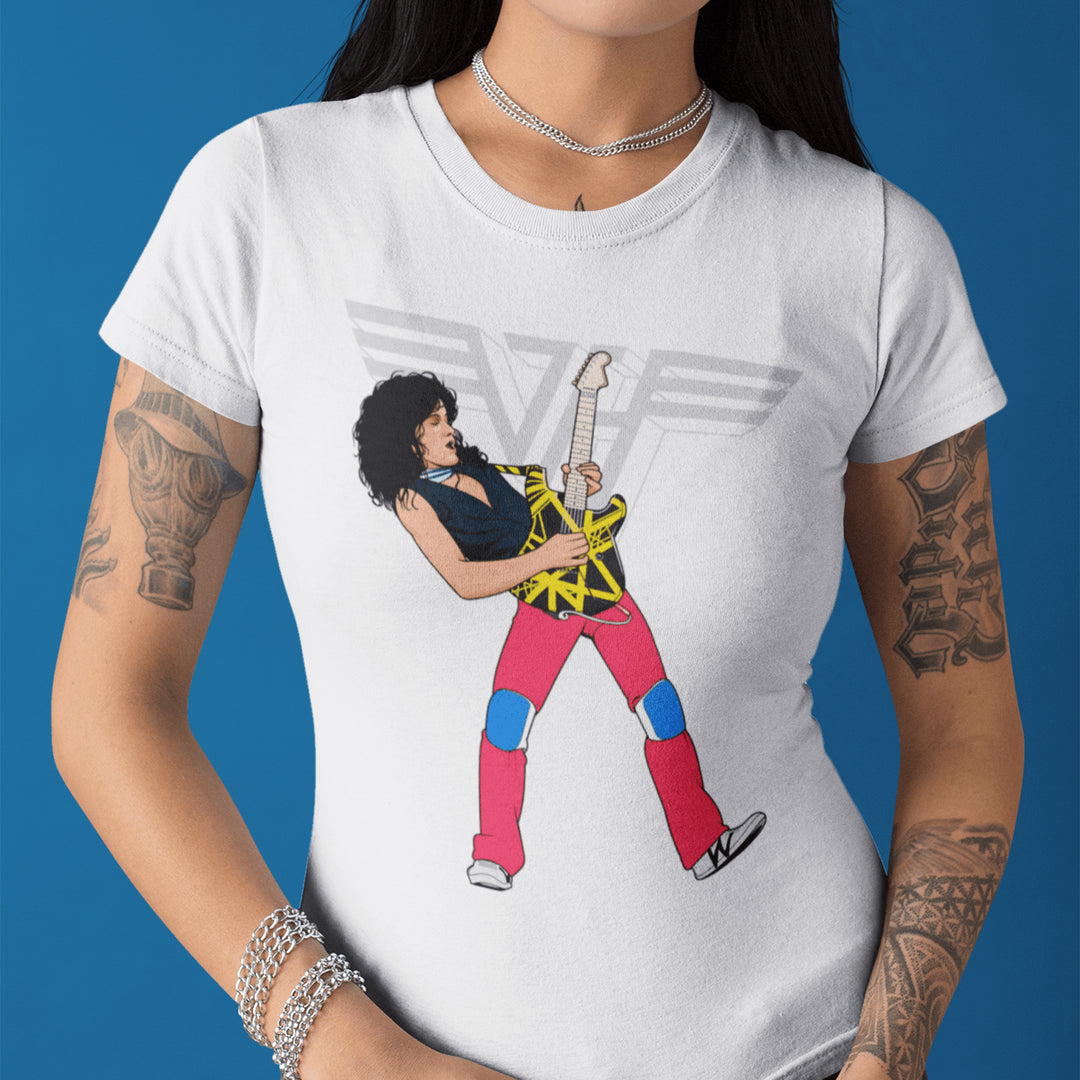EVH V2 Hand-Drawn Rock Guitar Portrait Tee