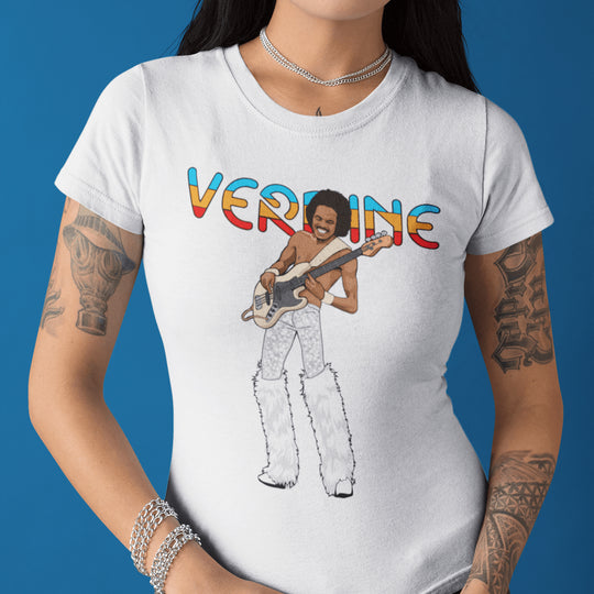 VERDINE WHITE Hand-Drawn Funk/Bass Portrait Tee