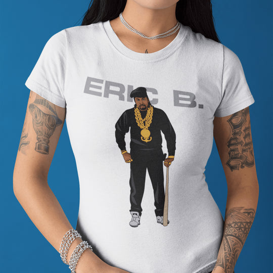 ERIC B Hand-Drawn Hip-Hop Pioneer Portrait Tee