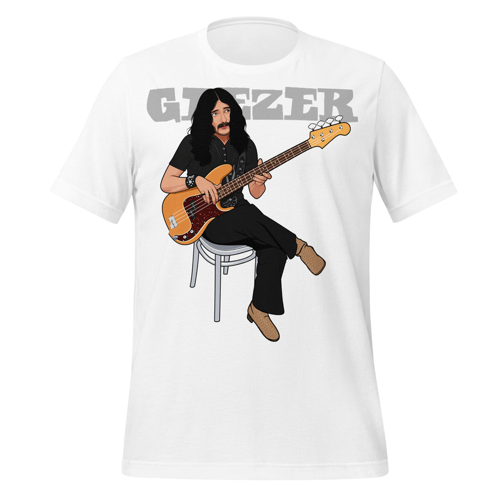 GEEZER BUTLER Hand-Drawn Heavy Bass Portrait Tee